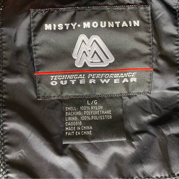 Misty Mountain Technical Lightweight Packable Rain Jacket Waterproof Sz L Hiking - Picture 5 of 11